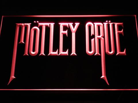 Motley Crue Band Rock Bar LED Neon Sign